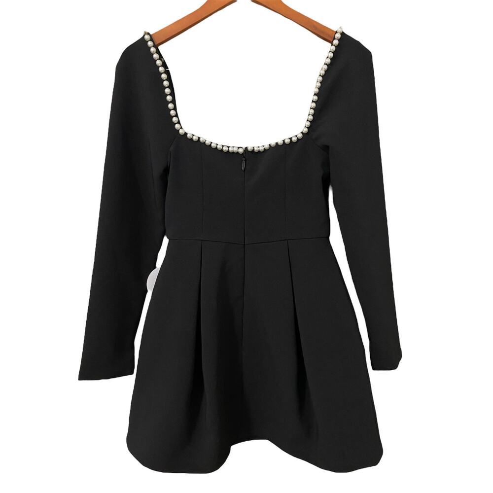 Elegant Black Mini Dress - Picture 6 of 16